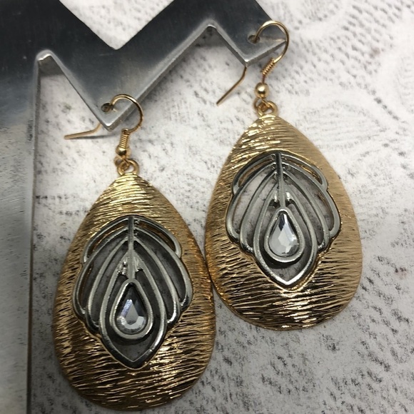 Bundle lot 2 boho style statement earrings - Picture 5 of 7